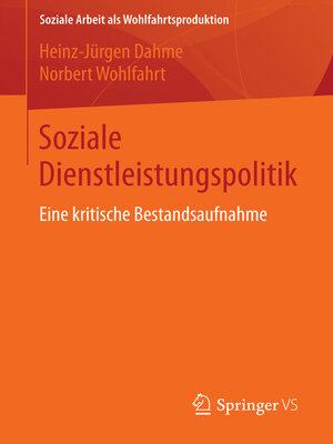 cover image of Soziale Dienstleistungspolitik